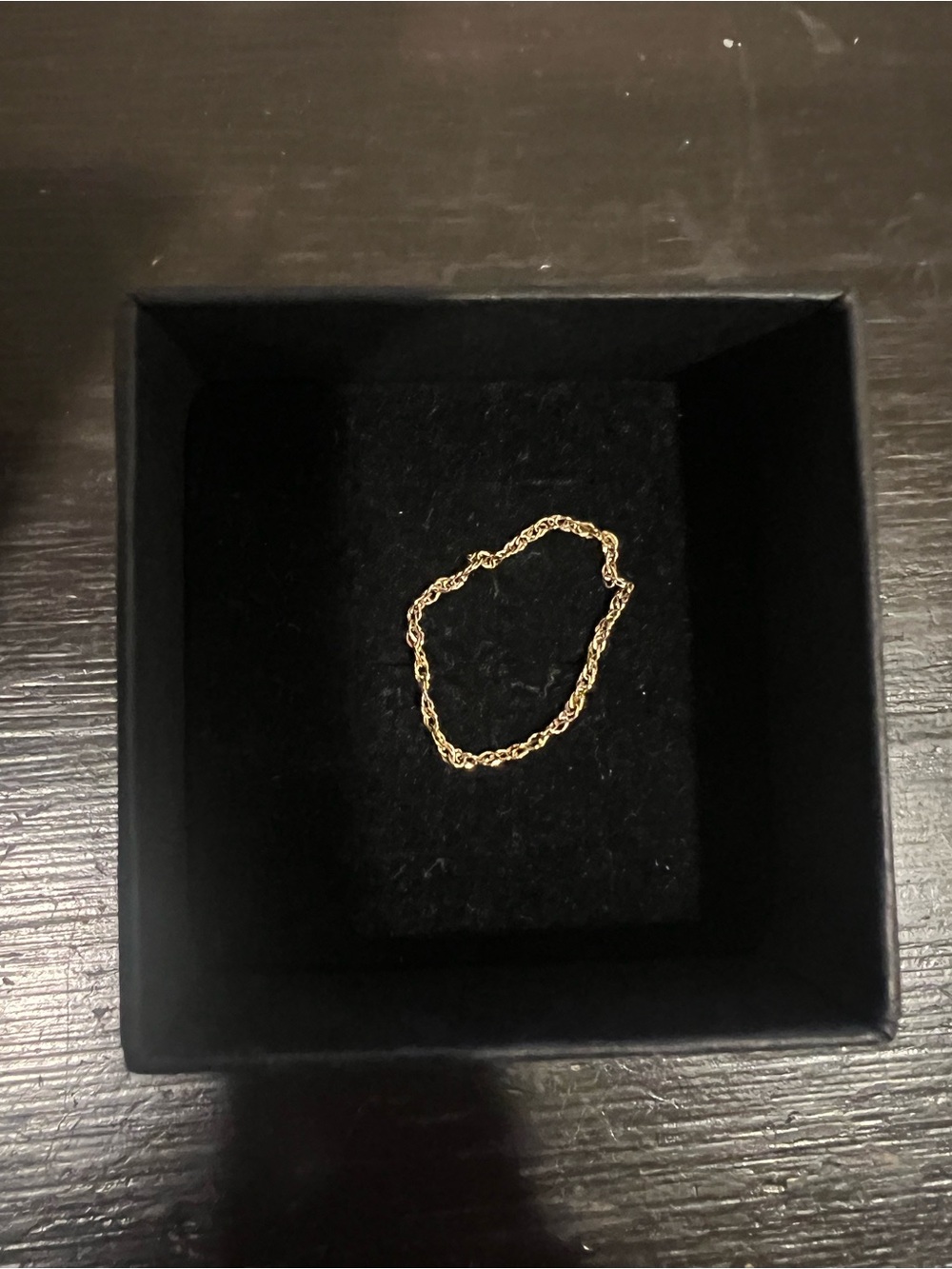 Catbird Sweet Nothing Chain Ring 14k Yellow Gold Size 8-8.25